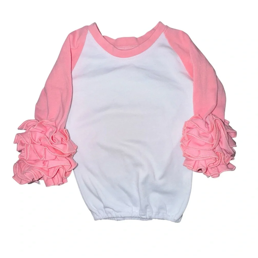 ☀️6/$20☀️Baby Ruffle Sleeve Nightgown